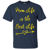 Mom Life is the best life - Great Mother's and Father's Day T-Shirt - Teeever.com - Navy / S- Short Sleeve -TeeEver.com