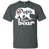 Papa Bear - Father's Day - papa - father day gift T-Shirt - TEEEVER - Dark Heather / S- Short Sleeve -TeeEver.com