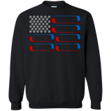 Dad American Flag Golf - July 4th Father's Day Gift - LS/Hoodie/Sweatshirt - TEEEVER - G180 Gildan Crewneck Pullover Sweatshirt 8 oz. / Black / S- Apparel -TeeEver.com