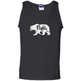Men's Papa Bear - Awesome Camping Father's - Tank Top - TEEEVER - Black / S- Sleeveless -TeeEver.com