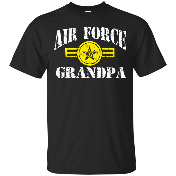 Veteran Air Force Grandpa T-Shirt - TEEEVER - Black / S- T-Shirts -TeeEver.com