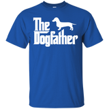 The Dogfather Dachshund - Funny Gifts For Men & Women T-Shirt - TEEEVER - Royal / S- Short Sleeve -TeeEver.com