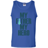 My father, my hero - Tank Top - TEEEVER - Royal / S- Sleeveless -TeeEver.com