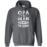 Opa The Man The Myth The Legend Fathers Day Gift Men Hoodie - TEEEVER - Dark Heather / S- Hoodies -TeeEver.com