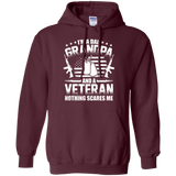 I'm A Dad Grandpa Veteran Father's Day Pullover Hoodie - Maroon / Small- Sweatshirts -TeeEver.com