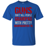 Guns Don't Kill People Grandpas Do T-Shirt - TEEEVER - Royal / S- Short Sleeve -TeeEver.com