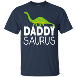 Daddy Saurus Dinosaur - Matching Family Tribe Dad Father - T-Shirt - TEEEVER - Navy / S- Short Sleeve -TeeEver.com