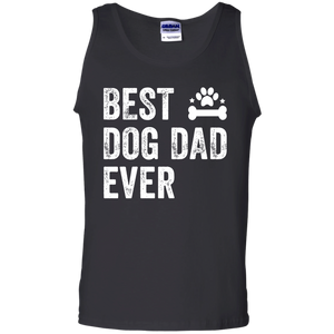 Best Dog Dad Ever  Tank Top - TEEEVER - Black / S- T-Shirts -TeeEver.com