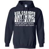 Mens Ask Grandpa Anything - Funny Gift for Father's Day LS/Hoodie/Sweatshirt