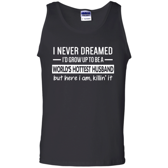 World's Hottest Husband Father's Day Tank Top - TEEEVER - Black / S- T-Shirts -TeeEver.com