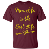 Mom Life is the best life - Great Mother's and Father's Day T-Shirt - Teeever.com - Maroon / S- Short Sleeve -TeeEver.com