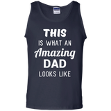 Funny Fathers Day - Gift from Son Daughter Kids Wife Tank Top - TEEEVER - Navy / S- Sleeveless -TeeEver.com