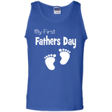 Papa First Fathers Day Dad Tank Top - TEEEVER - Royal / S- Sleeveless -TeeEver.com