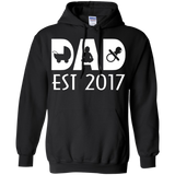 Happy First Time Dad 2017 - Best Gift Father's Day Hoodie - TEEEVER - Black / S- Hoodies -TeeEver.com