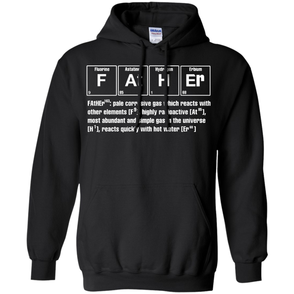 Father Chemistry Funny - Gift For Father's Day Hoodie - TEEEVER - Black / S- Hoodies -TeeEver.com