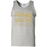 Men's-Best-Tee-For-Star-Dad.-Father's-Day-Gift-For-Awesome Dad Star wars 100% Cotton Tank Top - Ash / S- Sleeveless -TeeEver.com
