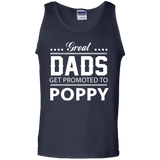 Great Dads get Promoted to Poppy Father's day Tank Top - TEEEVER - Navy / S- T-Shirts -TeeEver.com