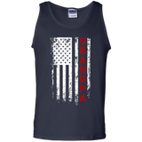 Father's Day Gift American red Grandpa flag Tank Top - TEEEVER - Navy / S- T-Shirts -TeeEver.com
