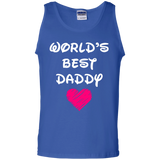 Happy Father's Day - Worlds Best DADDY Tank Top - TEEEVER - Royal / S- Sleeveless -TeeEver.com