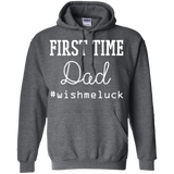 Men's First Time Dad - Dad to Be Fathers Day Gift Funny Hoodie - TEEEVER - Dark Heather / S- Hoodies -TeeEver.com