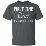 Men's First Time Dad - Dad to Be Fathers Day Gift Funny T-Shirt - TEEEVER - Dark Heather / S- Short Sleeve -TeeEver.com