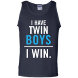 I Have Twin Boys Tank Top - TEEEVER - Navy / S- Sleeveless -TeeEver.com