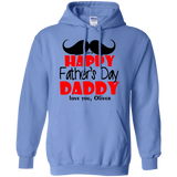 Happy-Father's-day Pullover Hoodie 8 oz - Carolina Blue / S- Hoodies -TeeEver.com