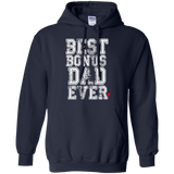 Best Bonus Dad Ever - Stepdad Step Father Day Varsity Hoodie - TEEEVER - Navy / S- Hoodies -TeeEver.com