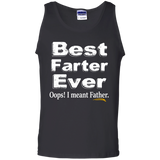 Best Farter, I Mean Father - Father's Day - Funny Tank Top - TEEEVER - Black / S- Sleeveless -TeeEver.com