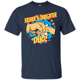 Fathers - Superhero Father Daughter Duo Dad T-Shirt - TEEEVER - Navy / S- Short Sleeve -TeeEver.com