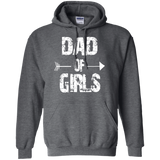 Dad Of Girls Hoodie - TEEEVER - Dark Heather / S- Sweatshirts -TeeEver.com