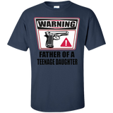 Father Of a Teenage Daughter T-Shirt - Navy / S- Short Sleeve -TeeEver.com