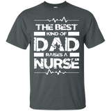 Men's The Best Kind Of Dad Raises A Nurse Father's Day Gift T-Shirt - TEEEVER - Dark Heather / S- Short Sleeve -TeeEver.com