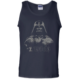 Dad Darth Vader Father's Day Tank Top - TEEEVER - Navy / S- Sleeveless -TeeEver.com