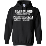 The World's Greatest Dad - Father's Day Gift Idea - LS/Hoodie/Sweatshirt - TEEEVER - G185 Gildan Pullover Hoodie 8 oz. / Black / S- Apparel -TeeEver.com