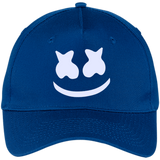 Mello Smile - Simple Design - Five Panel Twill Cap - Royal / One Size- Hats -TeeEver.com