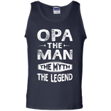 Opa The Man The Myth The Legend Fathers Day Gift Men Tank Top - TEEEVER - Navy / S- Sleeveless -TeeEver.com