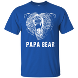 Papa Bear - Best gift for Dad T-Shirt - TEEEVER - Royal / S- Short Sleeve -TeeEver.com