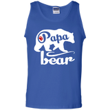 Papa Bear - Father's Day - papa - father day gift Tank Top - TEEEVER - Royal / S- Sleeveless -TeeEver.com