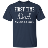 Men's First Time Dad - Dad to Be Fathers Day Gift Funny T-Shirt - TEEEVER - Navy / S- Short Sleeve -TeeEver.com