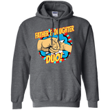 Fathers - Superhero Father Daughter Duo Dad Hoodie - TEEEVER - Dark Heather / S- Hoodies -TeeEver.com