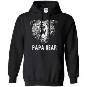 Papa Bear - Best gift for Dad Hoodie - TEEEVER - Black / S- Hoodies -TeeEver.com