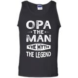Opa The Man The Myth The Legend Fathers Day Gift Men Tank Top - TEEEVER - Black / S- Sleeveless -TeeEver.com