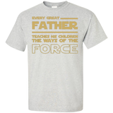 Men's-Best-Tee-For-Star-Dad.-Father's-Day-Gift-For-Awesome-D Custom Ultra Cotton T-Shirt - Ash / S- Short Sleeve -TeeEver.com