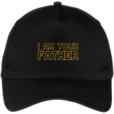 Men's I Am Your Father - Father's Day Gift For Star Dad - Five Panel Twill Cap - Black / One Size- Hats -TeeEver.com