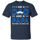 A Dad and A Papa. Funny Family - Daddy Fathers Day Gift T-Shirt - TEEEVER - Navy / S- Short Sleeve -TeeEver.com