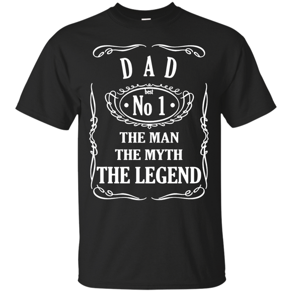 DAD The Man The Myth The Legend T-Shirt - TEEEVER - Black / S- T-Shirts -TeeEver.com