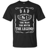 DAD The Man The Myth The Legend T-Shirt - TEEEVER - Black / S- T-Shirts -TeeEver.com