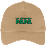 Men's The Incredible PAPA - Superhero Father's Day Gift - Five Panel Twill Cap - Khaki / One Size- Hats -TeeEver.com