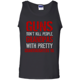 Guns Don't Kill People Grandpas Do Tank Top - TEEEVER - Black / S- Sleeveless -TeeEver.com
